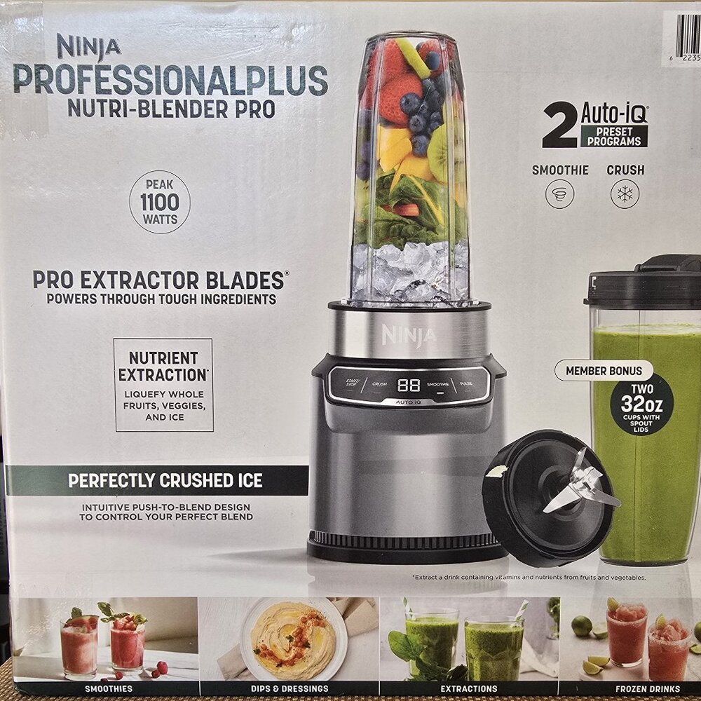 Ninja-Nutrition-Pro personal Blender with Auto-iQ cloud Technology 1100 watts